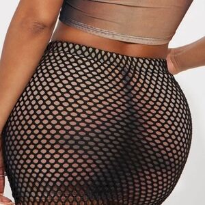 NWT Fashion Nova Bare Tail Skirt Black Combo  Skirt.  This Is Skirt Only.